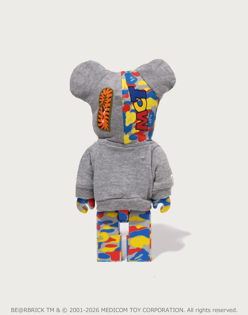 BAPE X MEDICOM TOY 30TH ANNIV. SHARK HOODIE BE@RBRICK 100%&400%