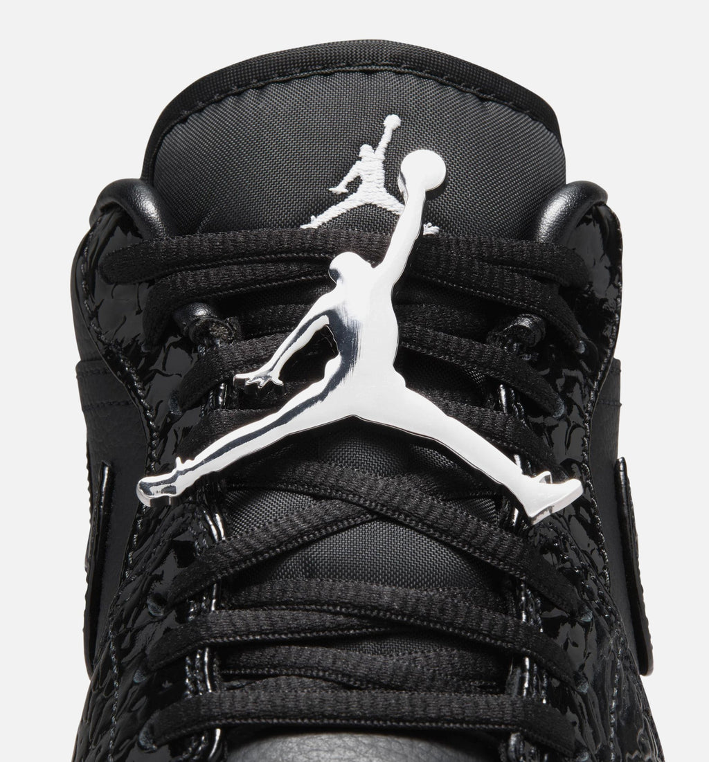 Air Jordan 1 Low Patent Elephant Women's Lifestyle Shoe – Black/White/Metallic Silver
