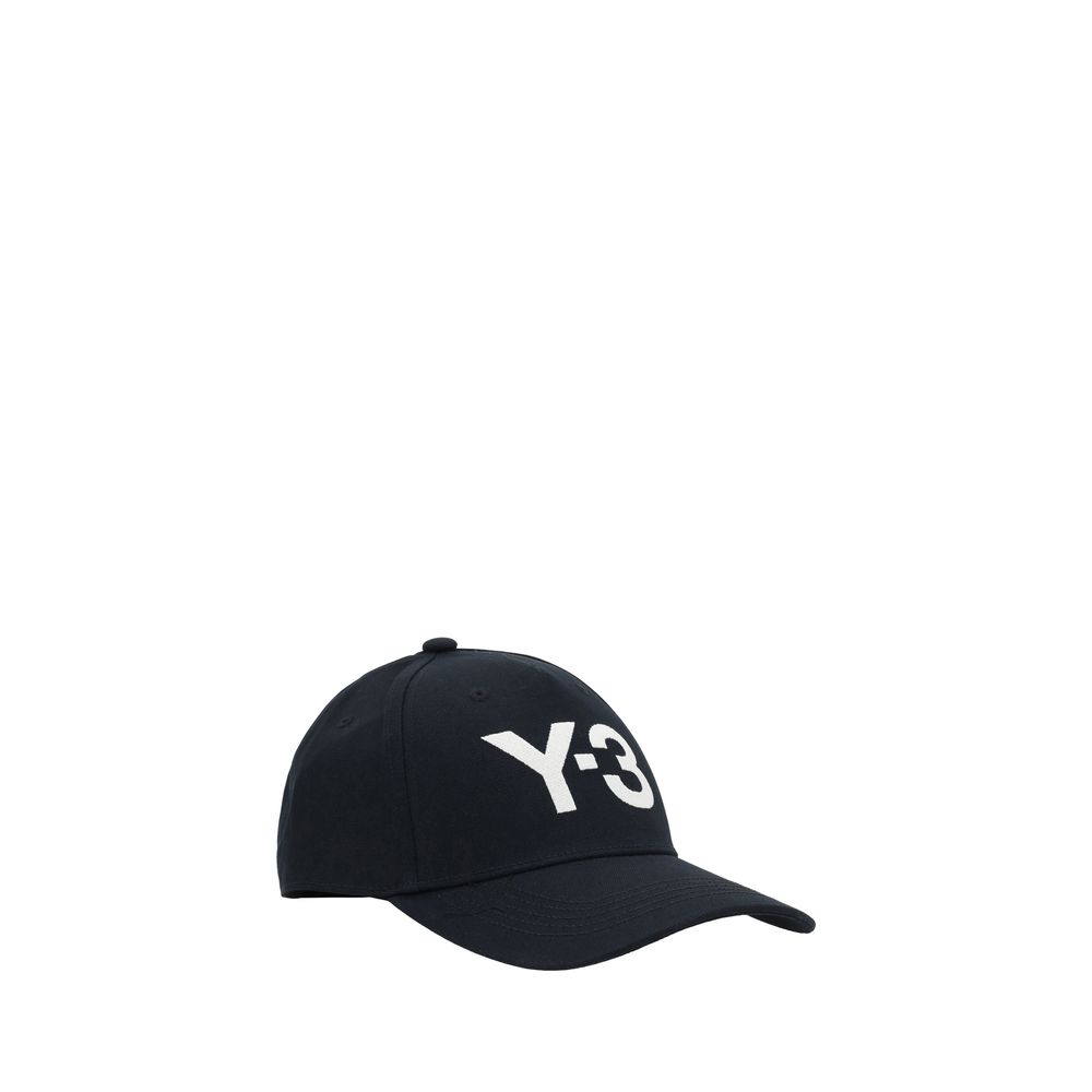 Y-3 Black Cotton Baseball Cap