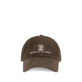 Brunello Cucinelli Brown Calf Leather Baseball Cap