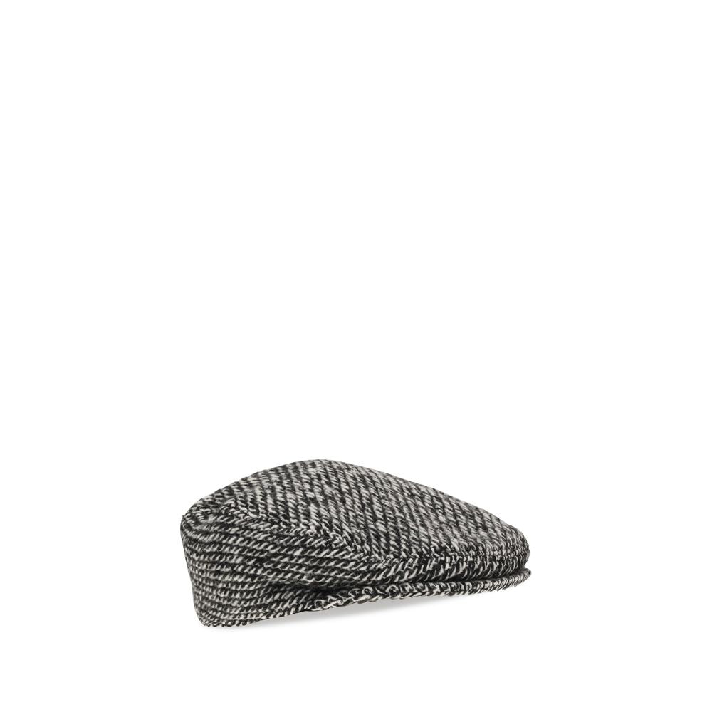 Dolce & Gabbana Multicolor Wool Flat Cap