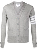 Thom Browne 4-Bar V-neck cardigan
