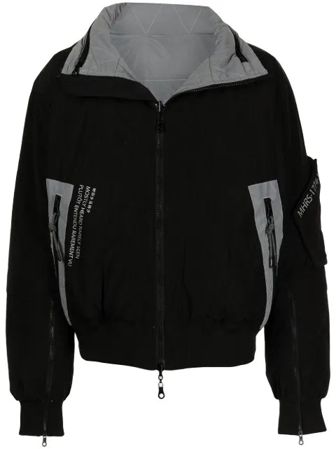 Mostly Heard Rarely Seen reversible padded jacket