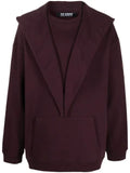 Raf Simons deconstructed cotton hoodie