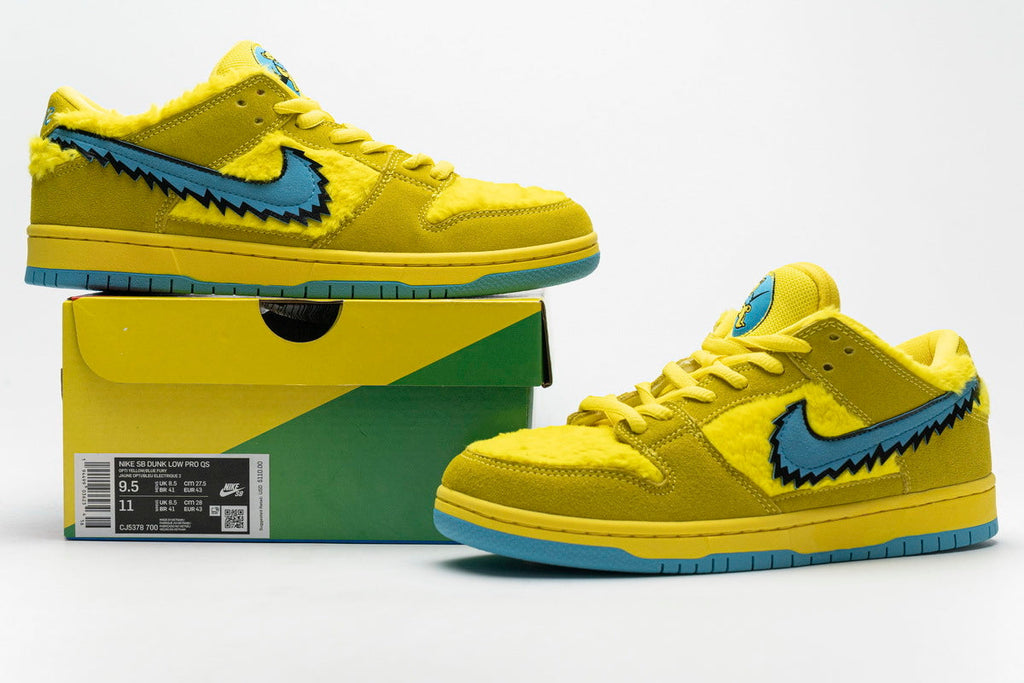 Nike SB Dunk Low Grateful Dead Bears Yellow Reps Sneakers CJ5378-700