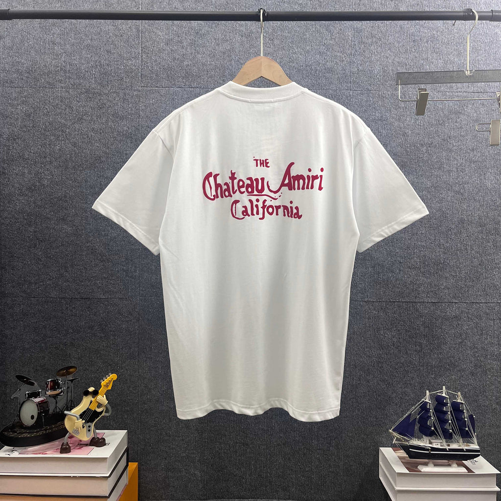 AMIRI Chateau AMIRI California Chest‑Logo Short‑Sleeve Tee