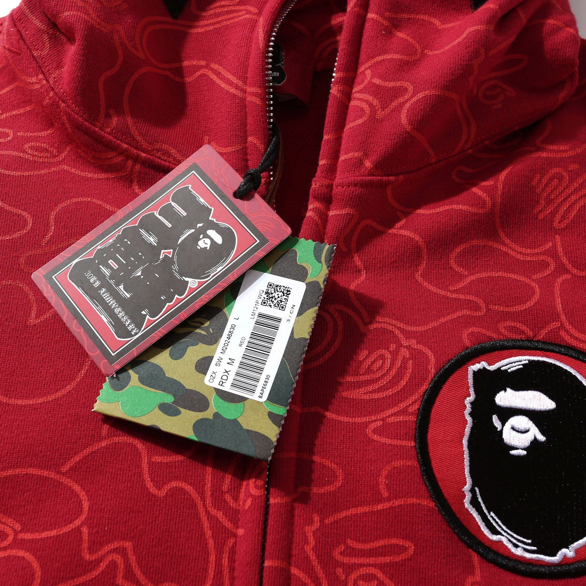 BAPE Shark Full-Zip Hoodie - Blue, Green & Red
