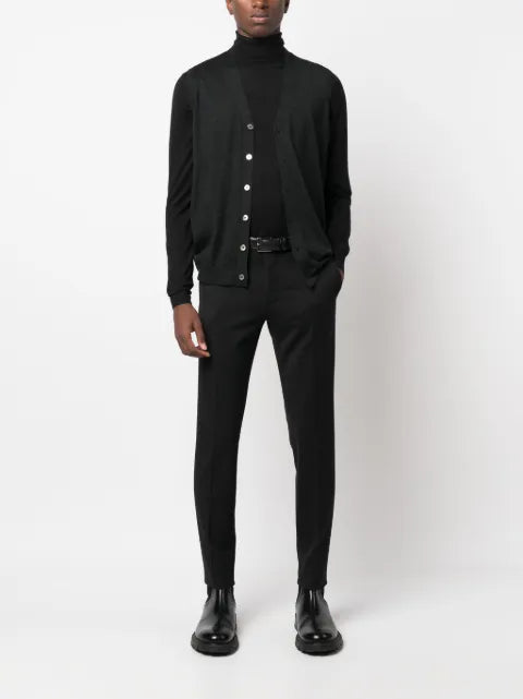 Fedeli V-neck sleeveless virgin-wool cardigan