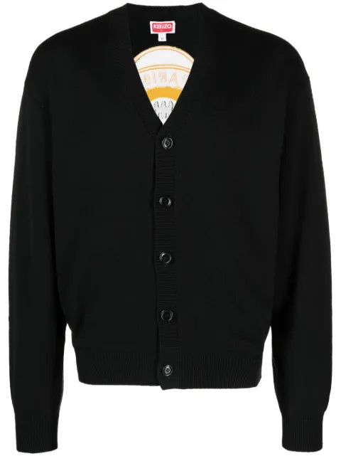 Kenzo Boke flower-embroidery V-neck cardigan