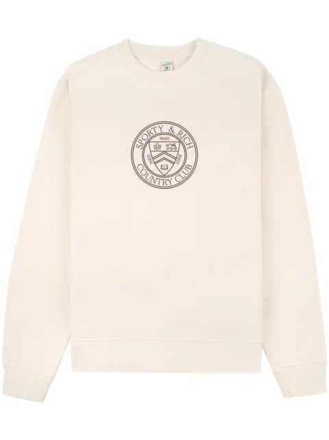 Sporty & Rich Connecticut Crest cotton sweatshirt