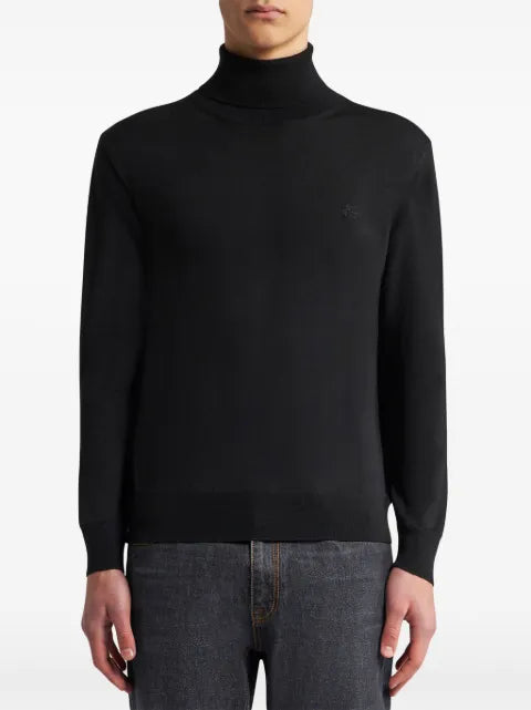 ETRO Pegaso-appliqué wool jumper
