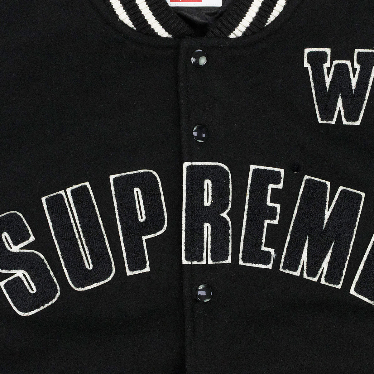BLACK PRAISES VARSITY JACKET