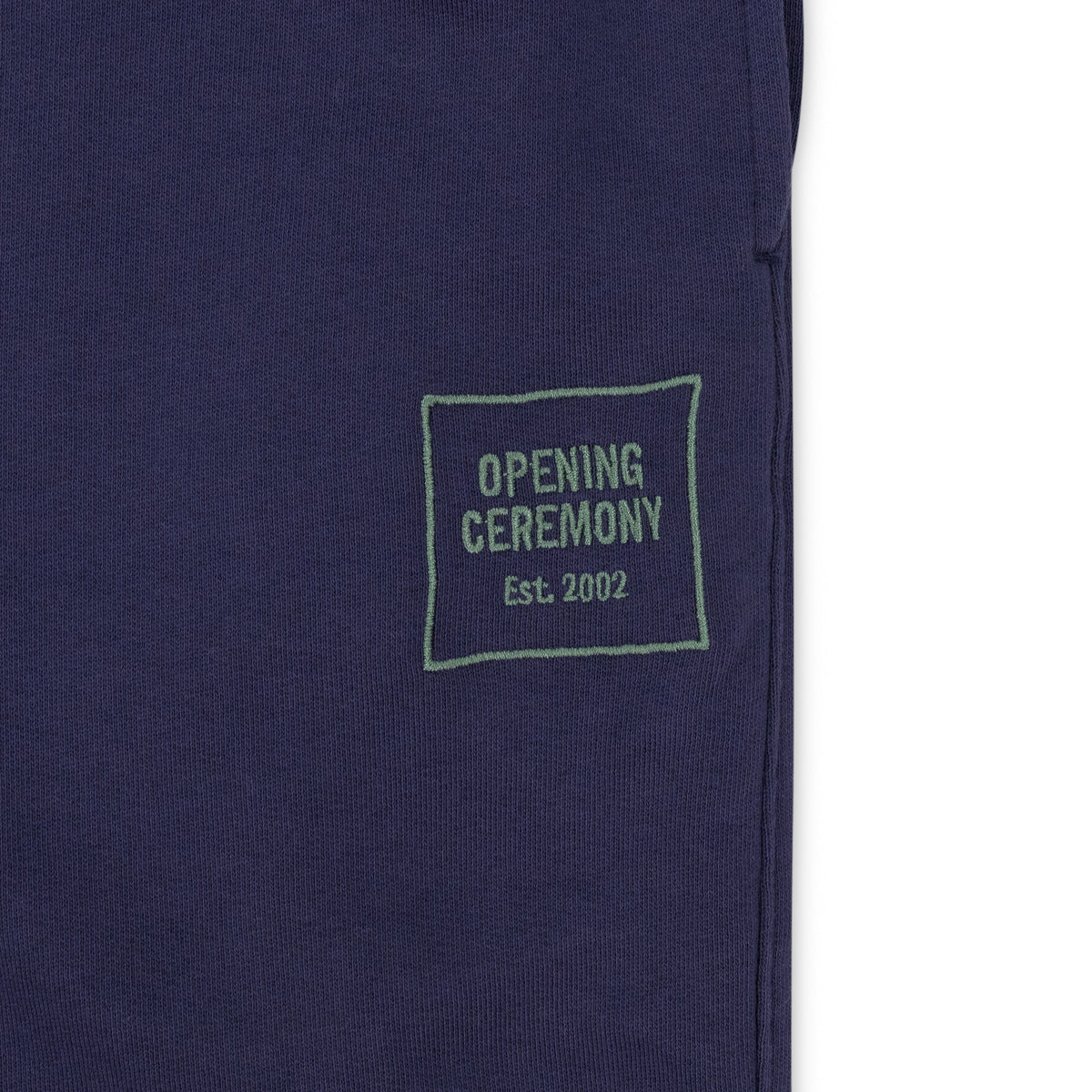 NAVY MINI BOX LOGO SWEATPANTS