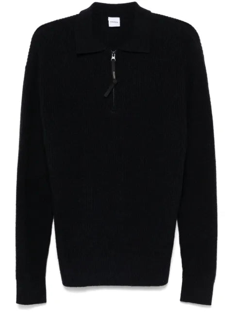 ASPESI fisherman's knit polo shirt