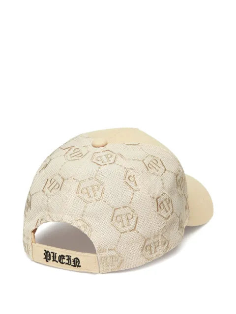 Philipp Plein baseball cap with hexagon plaque