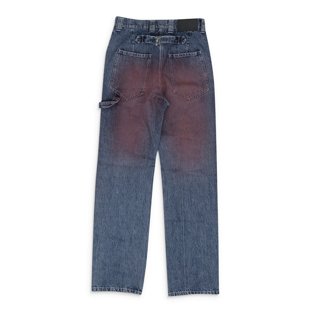 Blue Dyed Denim Pants