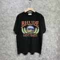 Rhude T-shirts Printed Trendy Pure Cotton