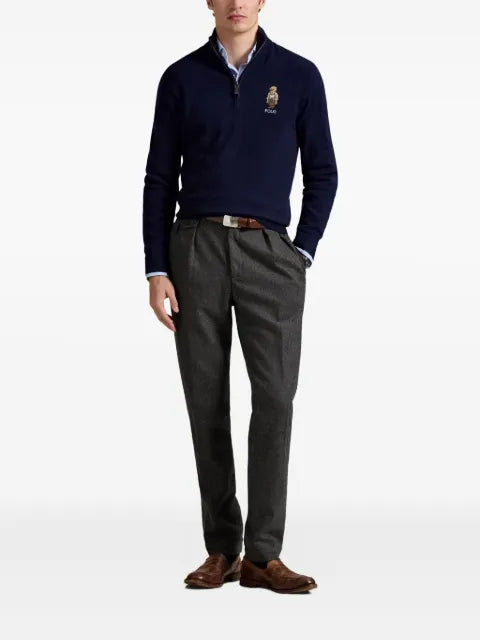 Polo Ralph Lauren logo-embroidered quarter-zip pullover
