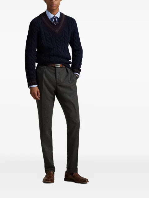 Polo Ralph Lauren cable-knit V-neck sweater