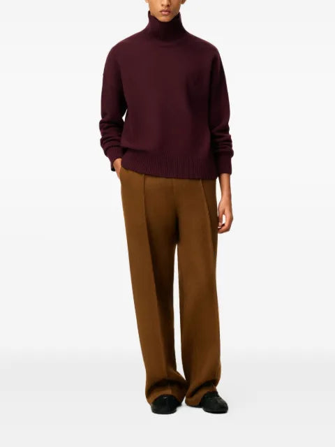 AMI Paris Ami de Coeur sweater with stand collar