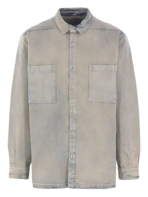 Rick Owens DRKSHDW patch-pockets denim jacket