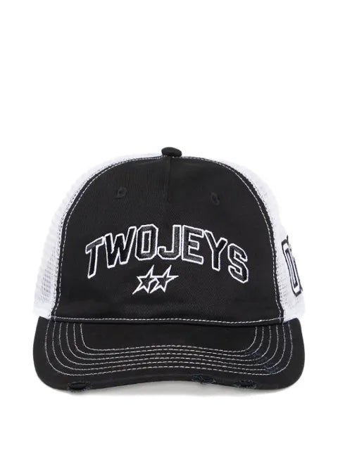 TWOJEYS mesh baseball cap in distressed look