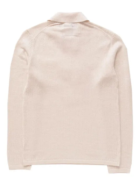 Helmut Lang zip long-sleeve polo sweater
