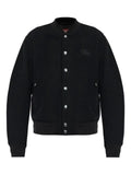 Diesel bomber jacket in felted wool blend