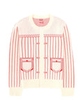 Kenzo pockets striped cardigan