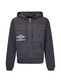 UMBRO x Slam Jam text-print zip-up hoodie