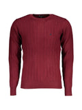 U.S. Grand cable-knit embroidered sweater