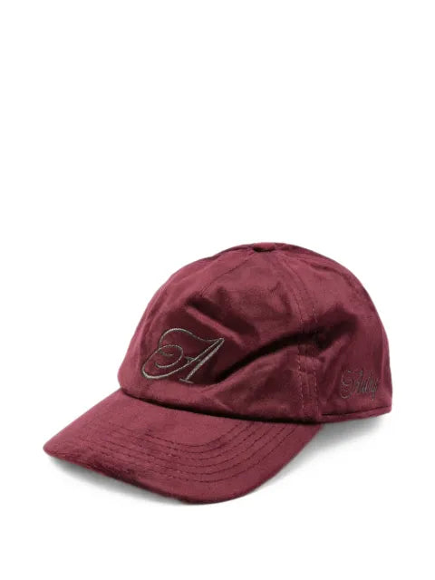 Autry velvet baseball cap with logo embroidery