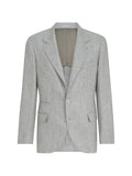 Brunello Cucinelli Wool, alpaca and silk chevron deconstructed blazer