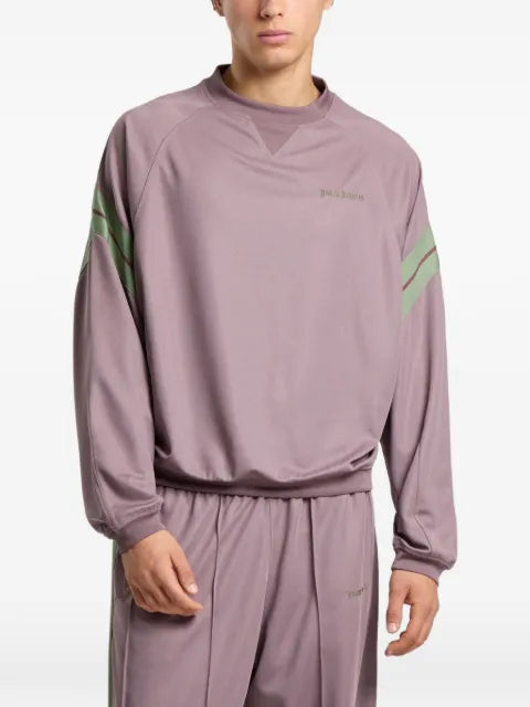 Palm Angels logo-print raglan-sleeve sweatshirt