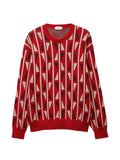 Versace jacquard wool & cashmere knit jumper