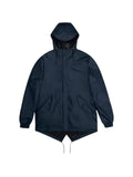 Rains Fishtail drawstring-hem jacket