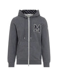 Moncler Monogram cotton zip-up hoodie