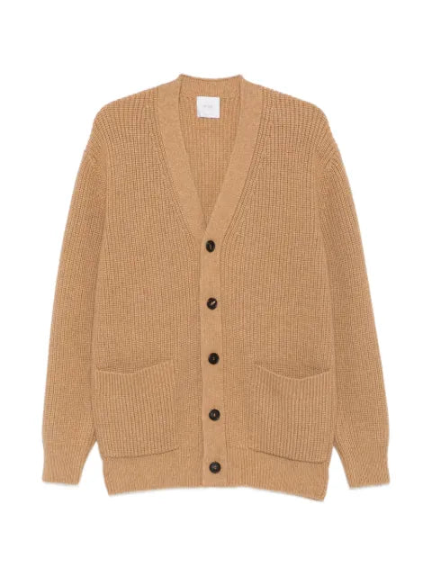 Malo ribbed-knit V-neck cardigan