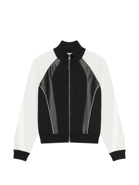 Givenchy bi-material blouson with Givenchy Paris embroidery