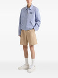 Givenchy couture seam striped blouson in cotton