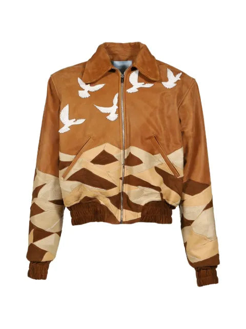 3.PARADIS Travelers patchwork leather jacket