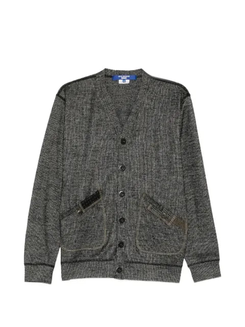 Junya Watanabe patchwork-detail button-up cardigan