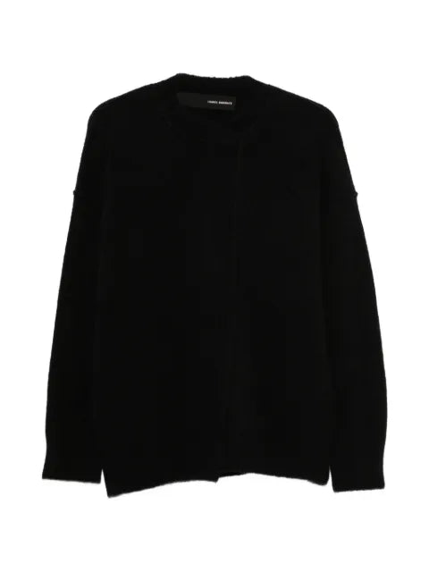 Isabel Benenato exposed-seam dropped-shoulder sweater