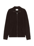 NN07 boiled merino zip-up sweater
