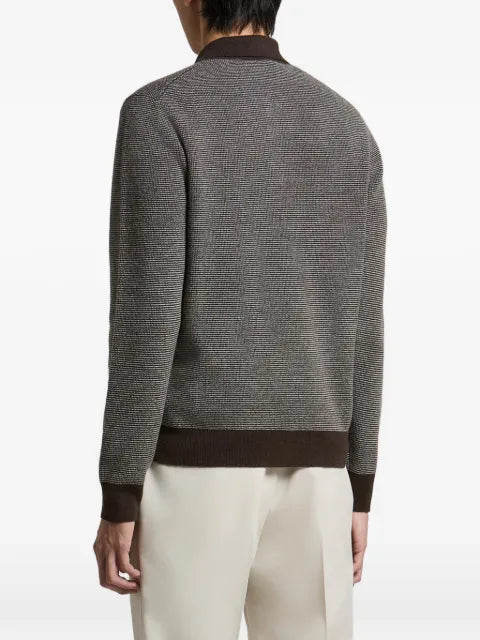 Peserico fine-knit polo-collar sweater