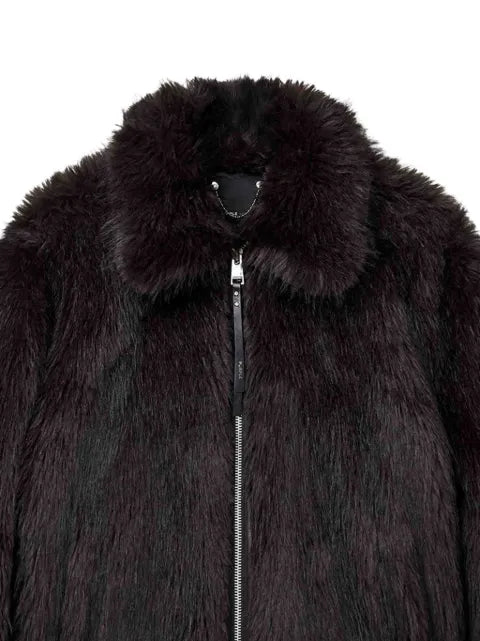 Purple Brand faux-fur jacket