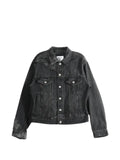 Doublet faded-effect distressed denim jacket
