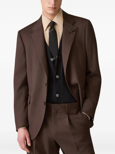 Lardini single-breasted wool blazer