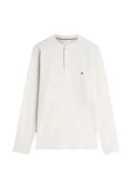 Tommy Hilfiger Henley waffle-knit sweater