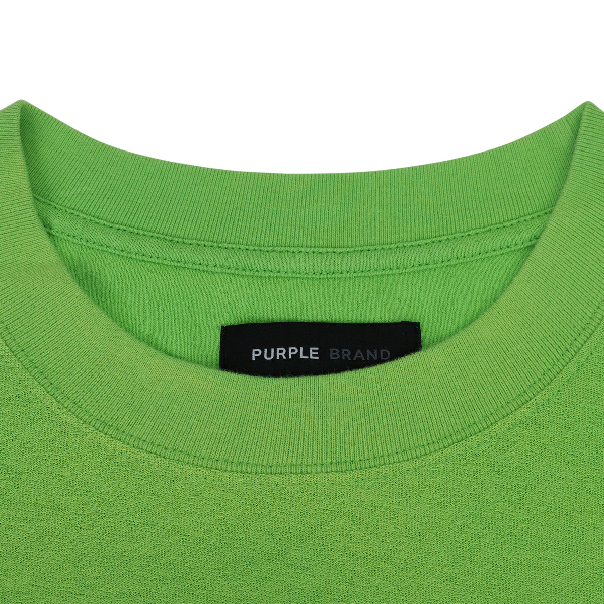 Fluorescent Green Textured Glitch T-shirt